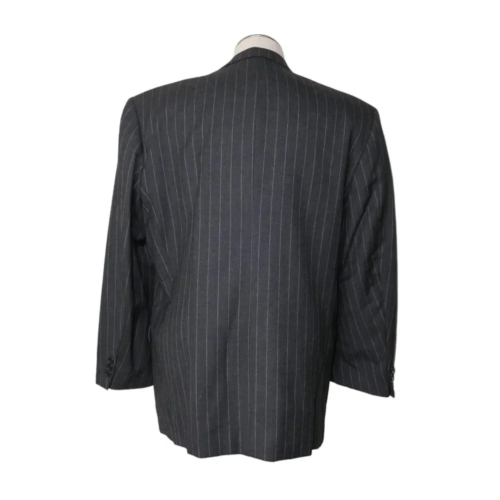Boyd's Philadelphia 1818 Collection 42R Virgin Wool 3 Button Pinstripe Blazer